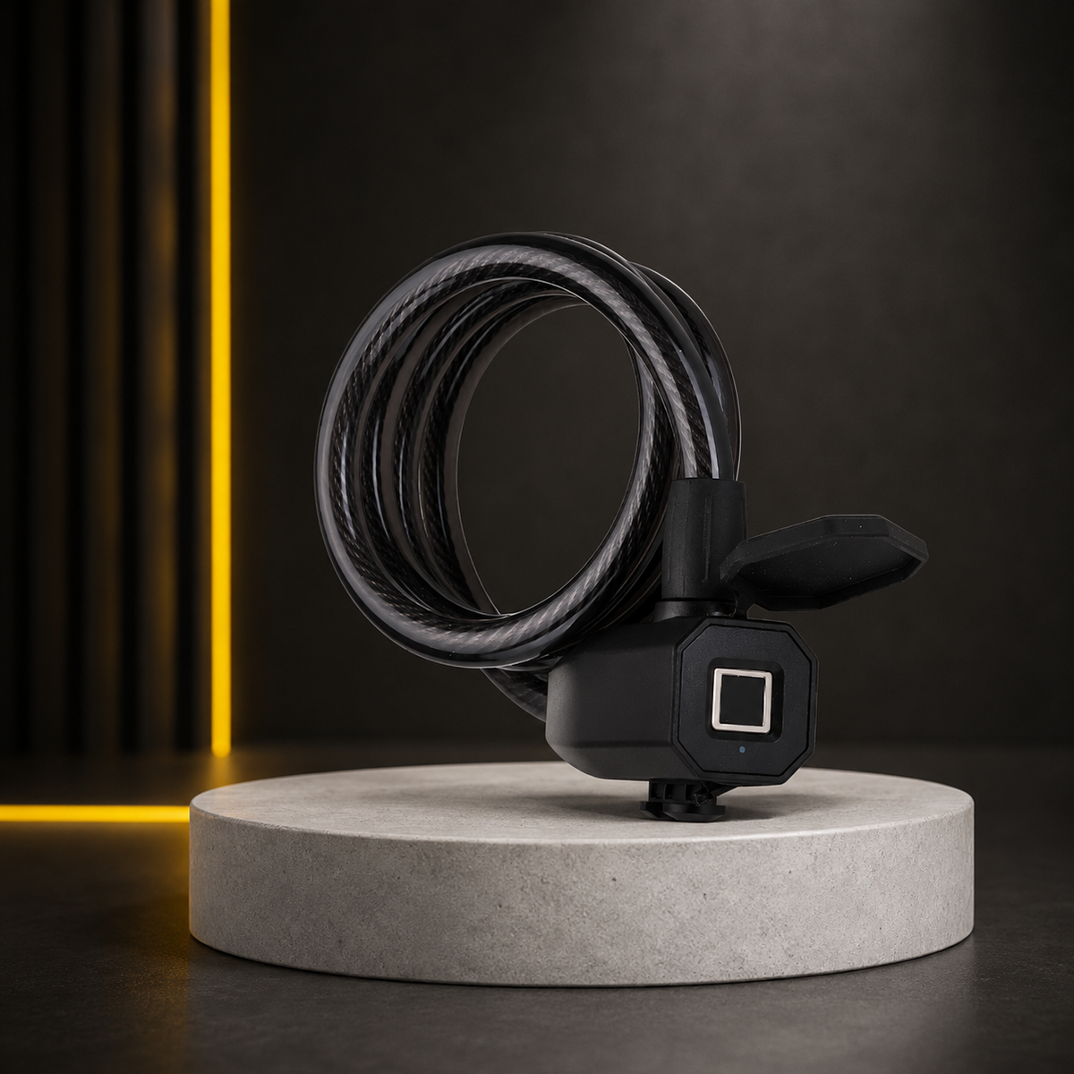 Antivol vélo à câble à empreinte digitale — vue produit